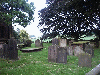 Part of the All Saints Church Daresbury Graveyard