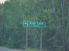 Sign for Bass Lake Road - leading to the KO Lodge
