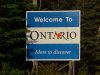 Welcome to Ontario sign