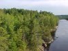 Ottawa River looking upstream from the Des Joachims Bridge