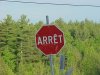 An Arret sign of Quebec