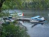 The planes of Air Swisha - fly in canoe and kayak trips - and fishing