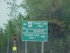 Sign for Forest Lea Road and Pembroke on Highway 17