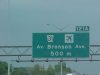 Sign for Bronson Avenue and the airport