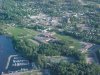 Central Deep River including the marina from the air