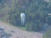 Deep River water tower from the air