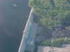 Hydro dam at Rolphton from the air