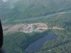 Sawmill near Swisha/Rapides des-Joachins, Quebec from the air