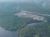 Sawmill near Swisha/Rapides des-Joachins, Quebec from the air