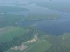 Quebec side of the Ottawa River near Petawawa from the air