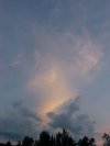 Twilight cloudscape above Lamure Beach