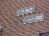 Sign for the Deep River Community Pool