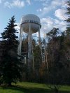 Deep River water tower on Highway 17