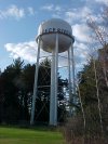 Deep River water tower on Highway 17