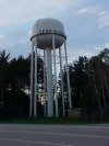 Deep River water tower on Highway 17