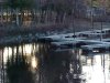 The Deep River marina near sunset