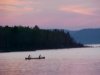 Canoe and twilight at Lamure Beach