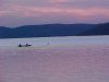 Canoe and twilight at Lamure Beach