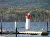 Deep River lighthouse surrounded by the Ottawa River