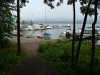 Deep River Marina and a Foggy Quebec in the distance