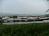 Deep River Marina and a Foggy Quebec in the distance