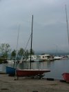 Deep River Marina and a Foggy Quebec in the distance