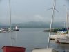 Deep River Marina and a Foggy Quebec in the distance
