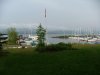 Deep River Marina and a Foggy Quebec in the distance