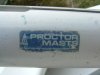 Proctor Mast label on Boom