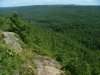 View of Quebec wilderness from the top of Mount Martin