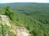 View of Quebec wilderness from the top of Mount Martin