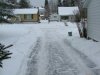 Shovelled driveway