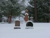 Cemetary under snow