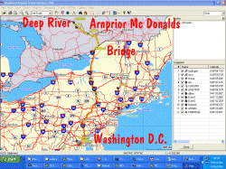 GPS Track Deep River to Washington D.C.