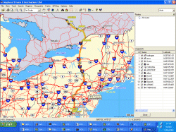 GPS Track Washington D.C. to Deep River
