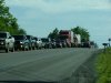 Traffic Jam due to I-81 detour through Watertown, New York