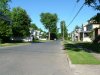 Residential street of Watertown, New York