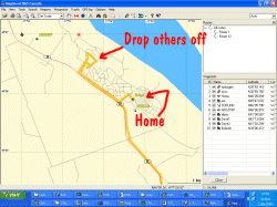 GPS Track Washington D.C. to Deep River via Watertown, New York