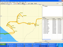 GPS Track of  Ottawa River and Mount Martin, Quebec area
