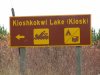 Sign at Kioshkokwi Lake (Kiosk)