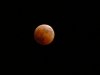 Blood Red fully eclipsed moon