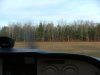 Taking off from Deep River airstrip