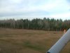 Taking off from Deep River airstrip