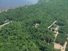 Aerial view: Houses in the woodland near the Ottawa River