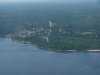 Aerial view: Deep River from the air, photo taken up-river on Quebec side of Ottawa River