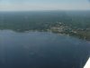 Aerial view: Deep River from the air, photo taken up-river on Quebec side of Ottawa River