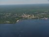 Aerial view: Deep River from the air, photo taken on Quebec side of Ottawa River