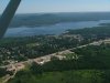 Aerial view: Highway 17, Deep River Township, Ottawa River and Mount Martin