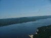 Aerial view: Pine Point Beach, the Ottawa River and Mount Martin