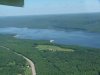 Aerial view: Highway 17, point near McKinney Rd, Baird Point, the Ottawa River and Baie de la Presequ'ile d'en Haut
